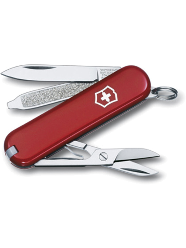 Нож-брелок Victorinox Classic 58мм 7 функций красный - фото 1