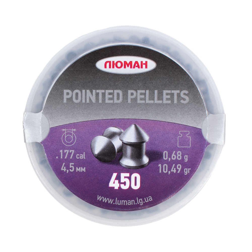 МП Пуля пневм. "Pointed pellets", 0,68 г. 4,5 мм. (450 шт.) (36 в упаковке) - фото 1
