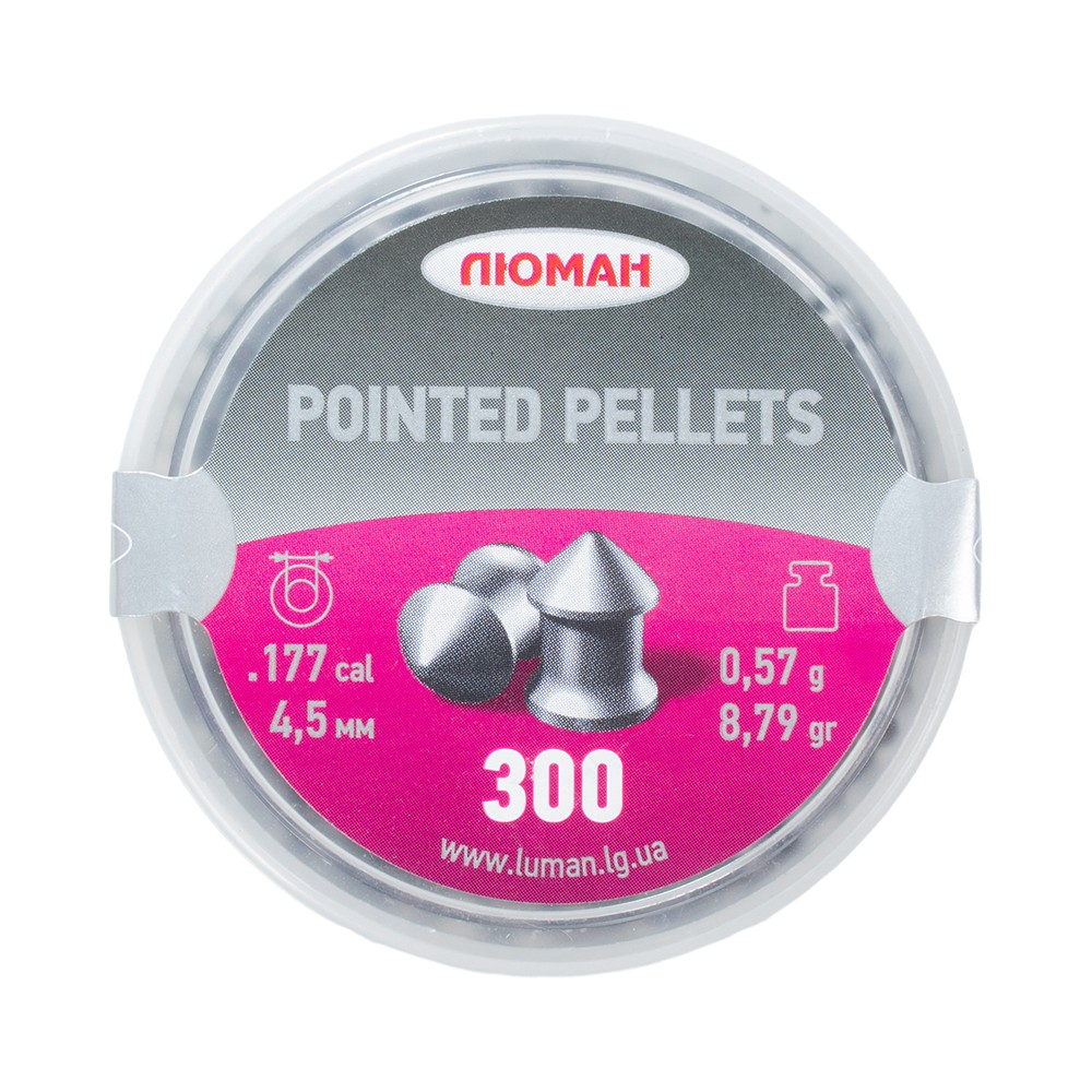 МП Пуля пневм. "Pointed pellets", 0,57 г. 4,5 мм. (300 шт.) (60 в упаковке) - фото 1