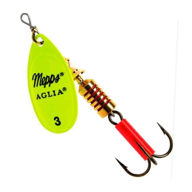 Блесна Mepps Aglia Fluo №3 Chartreuse 6,5 гр    - фото 1