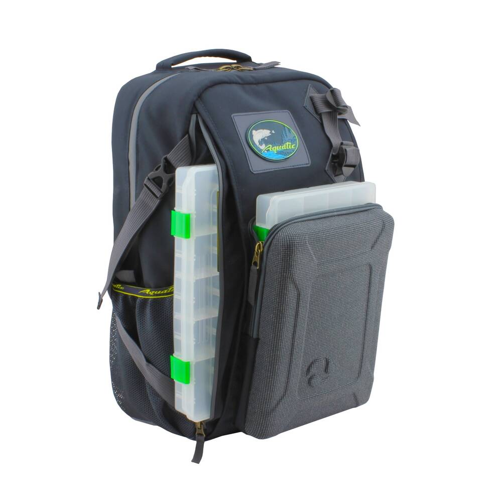 Рюкзак Aquatic РК-02С рыболовный с коробками FisherBox синий - фото 1