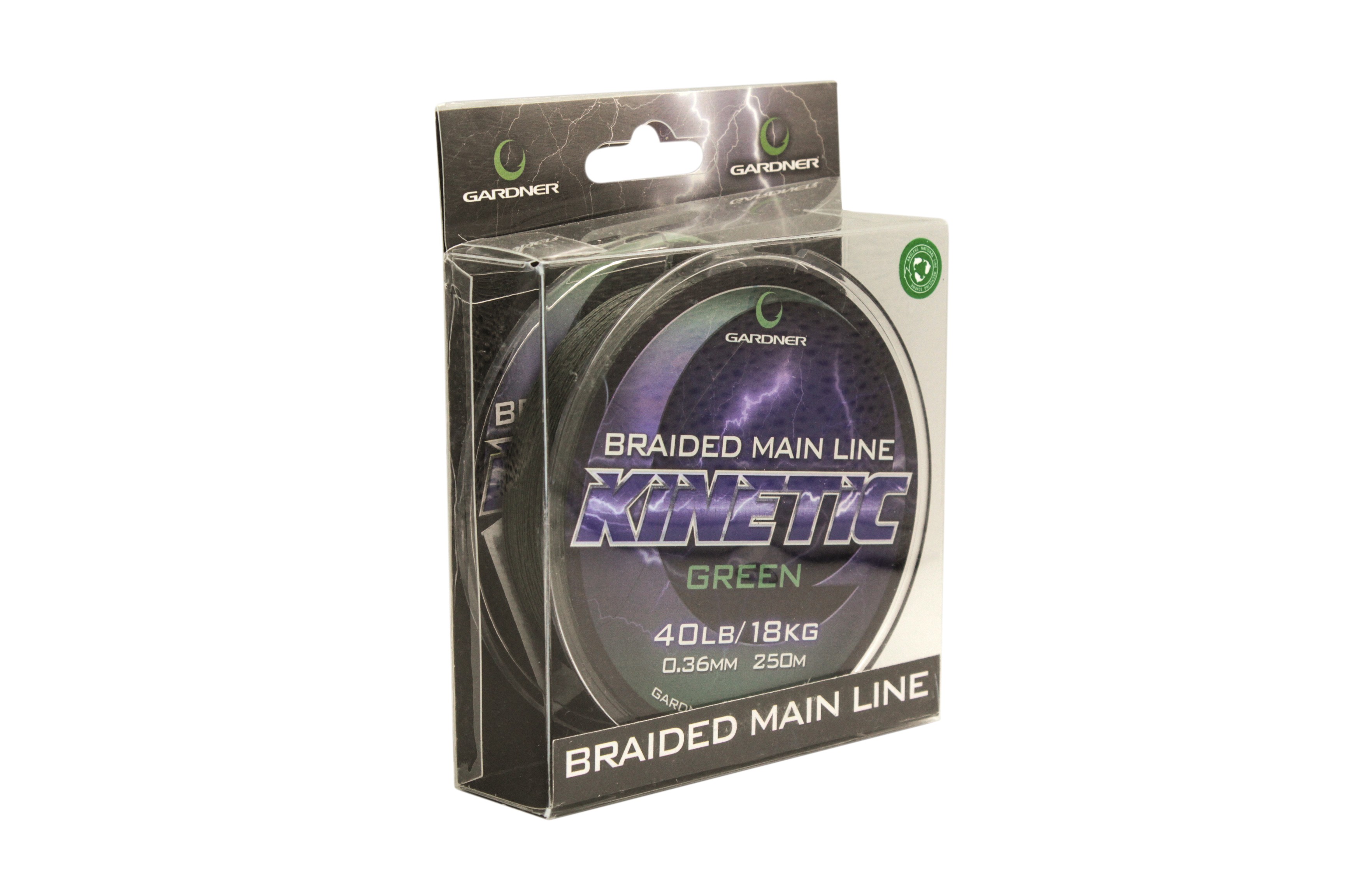 Шнур Gardner Kinetic braided mainline 40lb 250м 0,36мм - фото 1