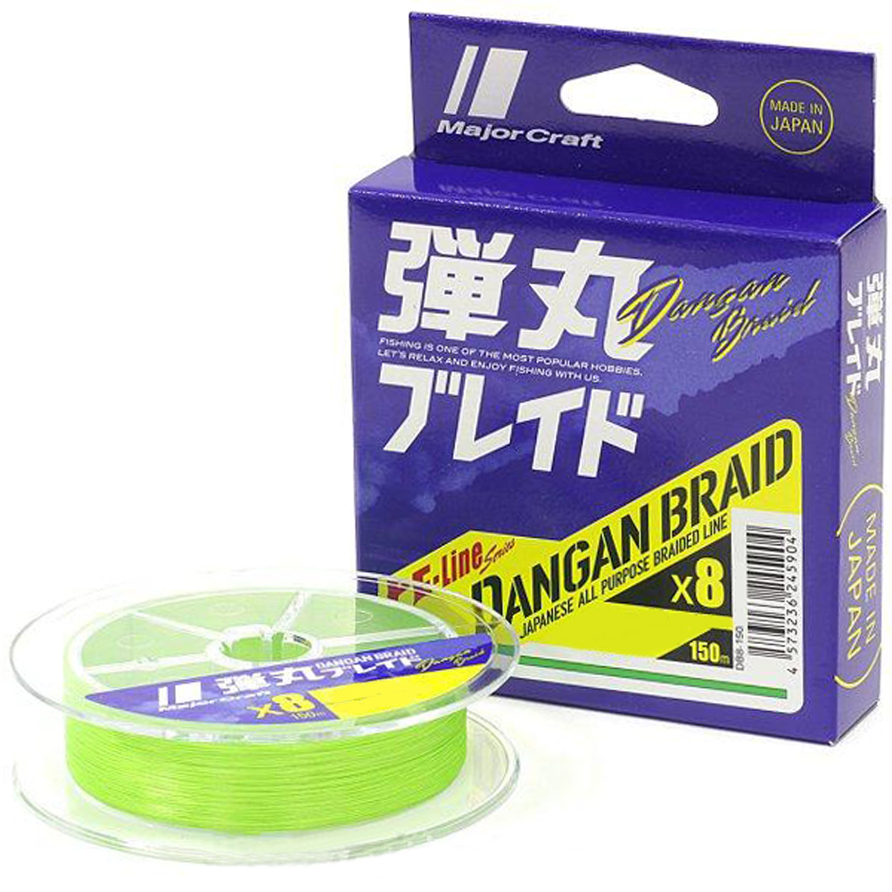 Шнур Major Craft 150м X8 0,8GR зеленый - фото 1