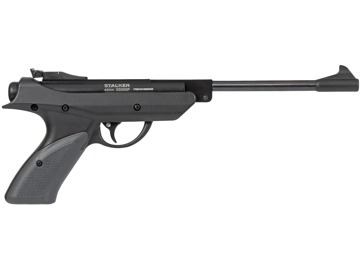 Пистолет Stalker S500SP 4,5мм плс планка Ласточкин хвост чёрный - фото 1
