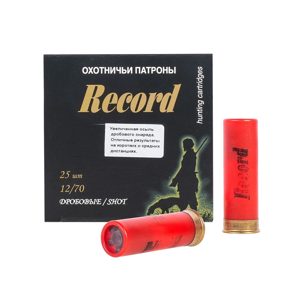 Патрон 12х70 Рекорд 7 32гр био увеличенная осыпь - фото 1