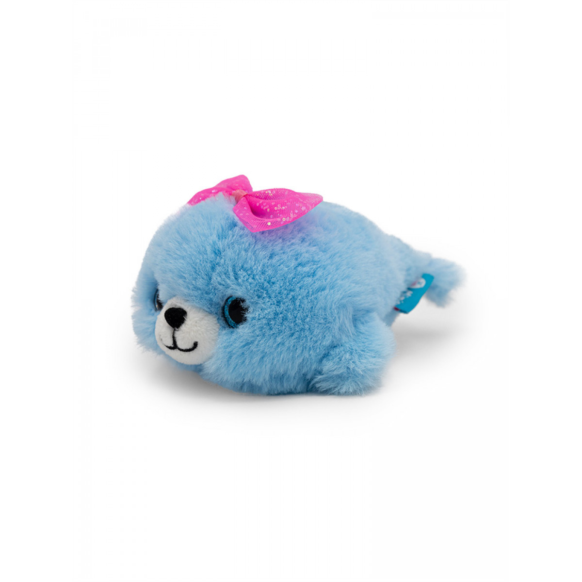 Игрушка Mimis Нерпа Пушистик мини голубой 13см - фото 1