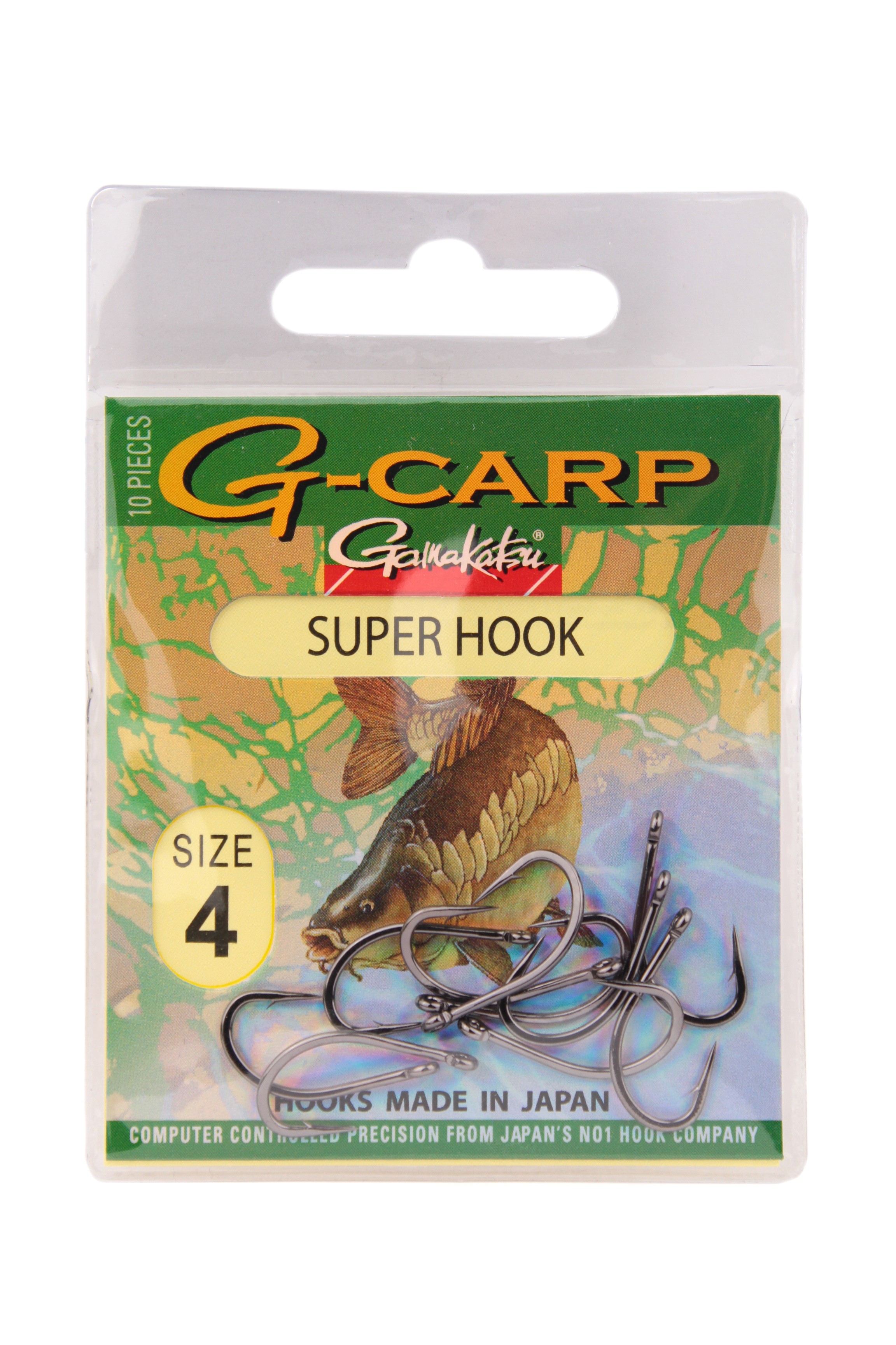Крючок Gamakatsu G-Carp Super Hook №4 уп.10шт - фото 1