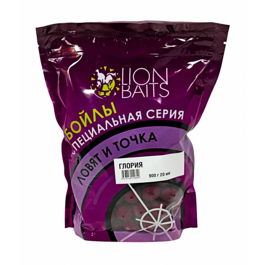 Бойлы Lion Baits Глория клубника-купаж  20мм 900гр - фото 1