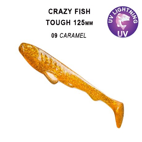 Приманка Crazy Fish Tough 5'' 28-125-9-6 - фото 1