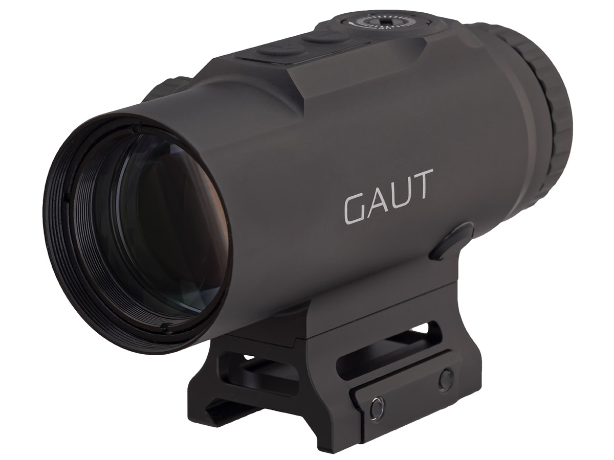 Прицел призматический Gaut Sapphire 5x30 на Picatinny 98х47x64мм - фото 1