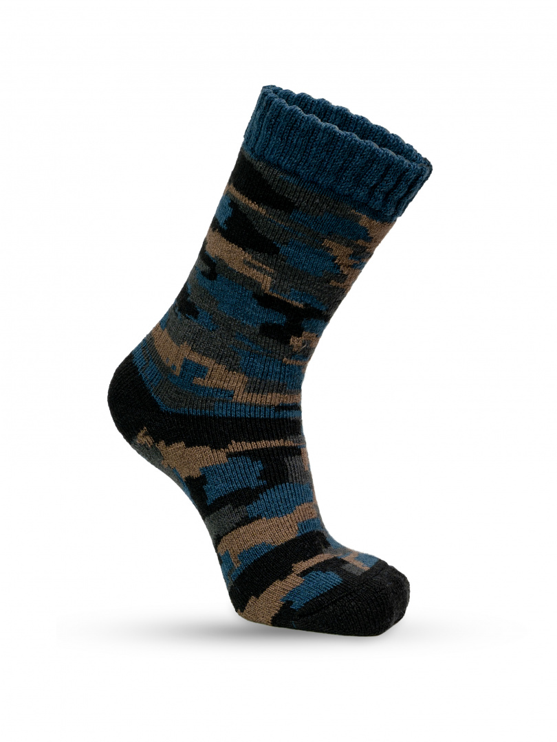 Носки Mund Norga Camouflage 830 синий S р.34-37  - фото 1