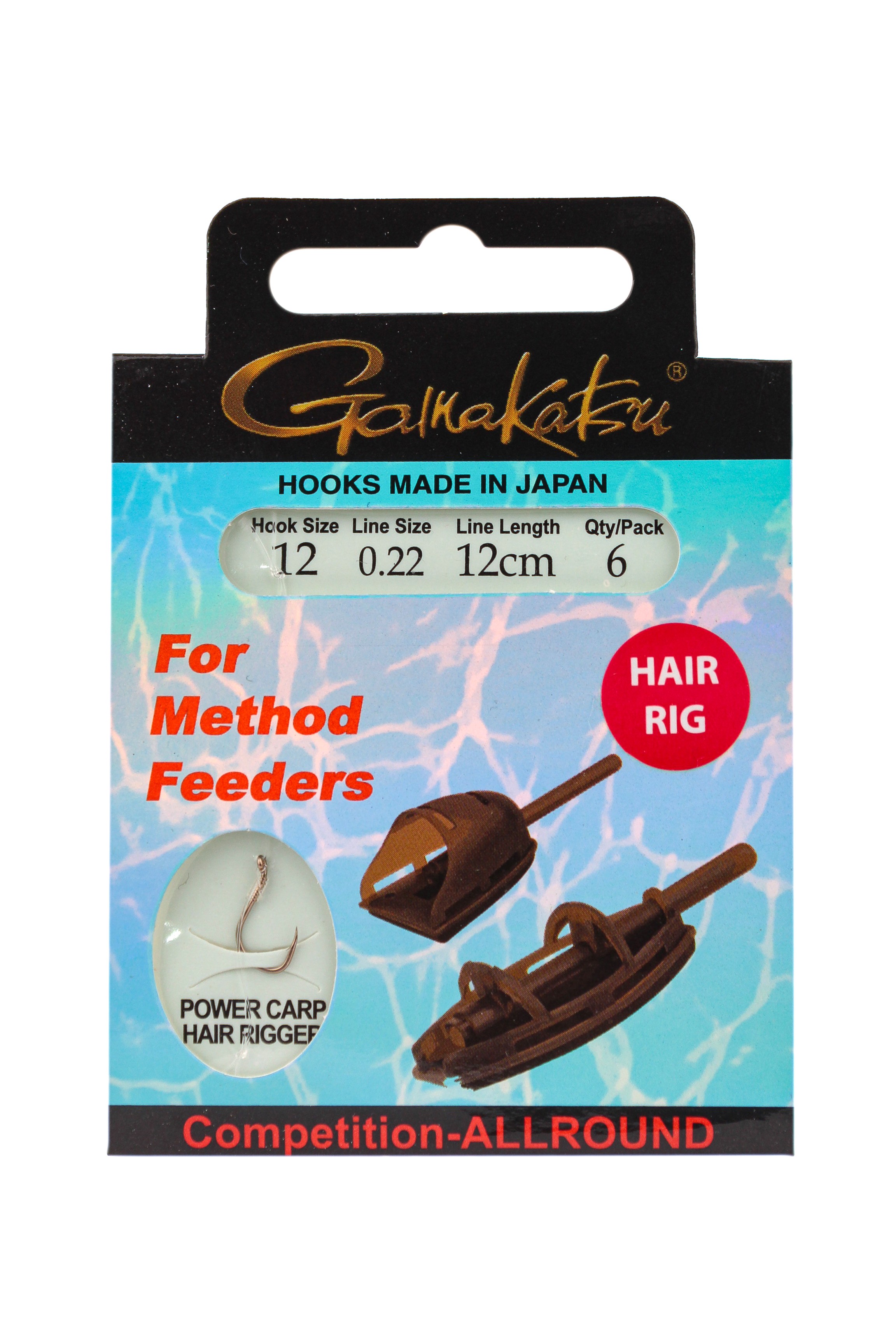 Крючок Gamakatsu с поводком Booklet method hair PCHR №12 0.22мм 12см - фото 1