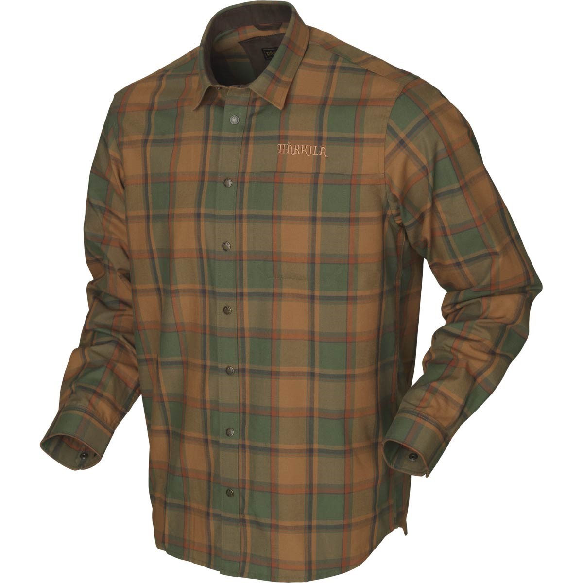 Рубашка Harkila Metso acrive shirt spice check - фото 1