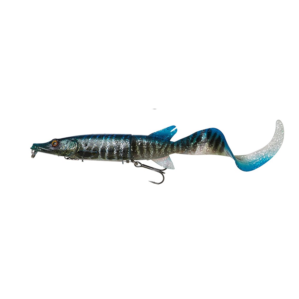 Воблер Savage Gear 3D Hybrid Pike 17см 47гр Slow Sink Blue Silver UV - фото 1