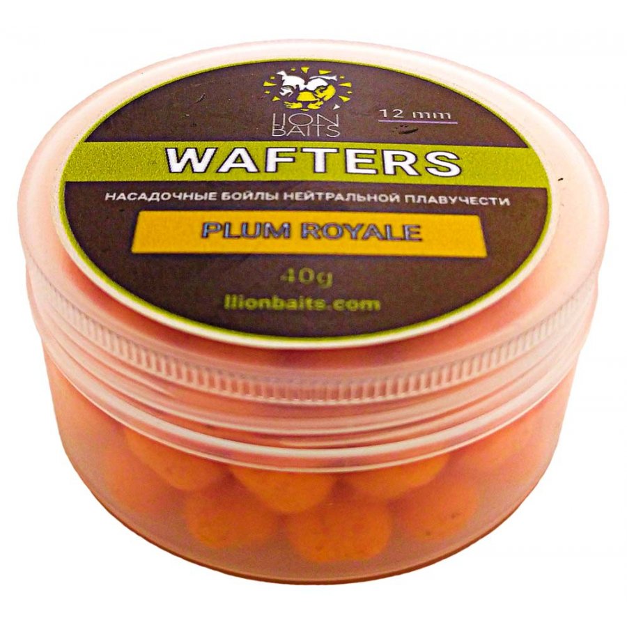 Бойлы Lion Baits Wafters plum royale 12мм - фото 1