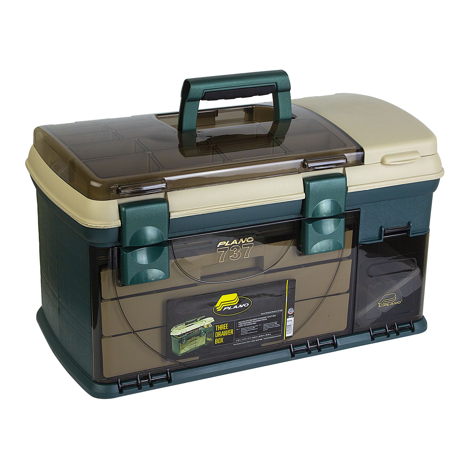 Ящик Plano 737002 3 Drawer Box Grn Beige W 1-23500 54x30,5x30,5 - фото 1