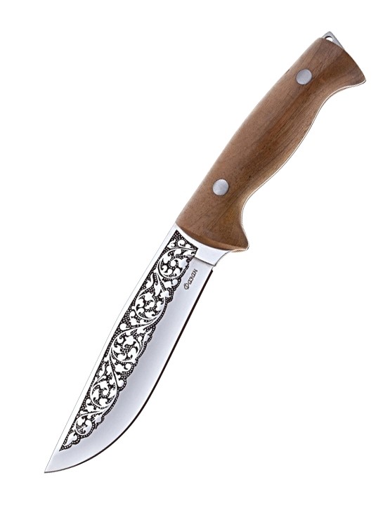 Нож Кизляр Фазан туристический рукоять кавказ. орех - фото 1