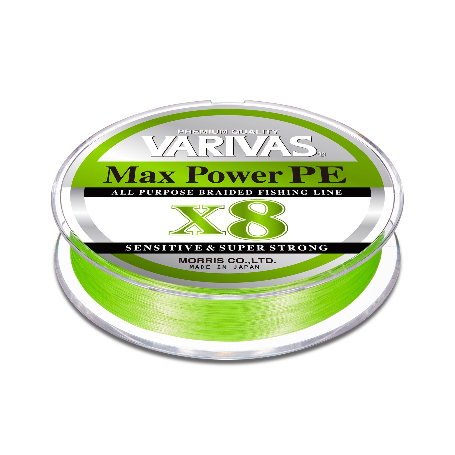 Шнур Varivas Max Power PE X8 150м PE 0.8 l.green