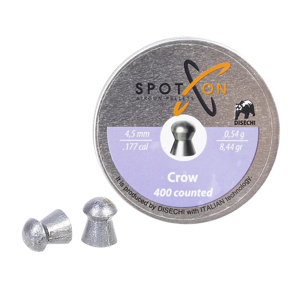 МП Пуля пневм. SPOTON Crow 4,5 мм, 0,54 гр. (400 шт) (100 в упаковке) - фото 1
