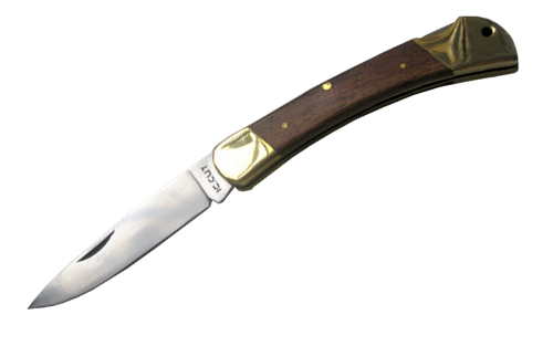 Нож Hiro складной клинок 10 см сталь GIN-1 рукоять дерево - фото 1