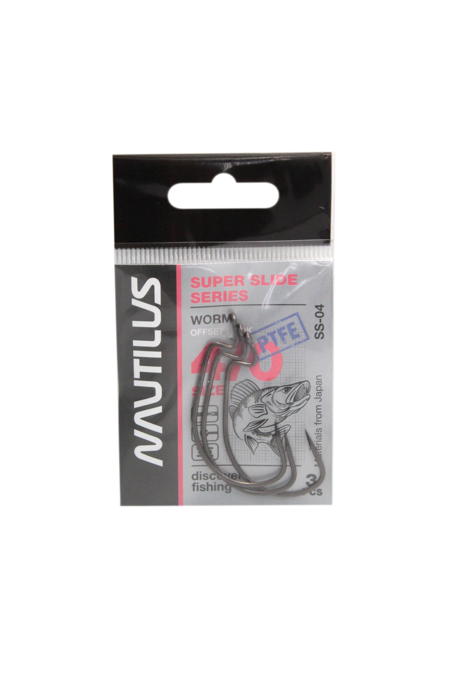 Крючок Nautilus Offset Super Slide SS-04PTFE №4/0 - фото 1