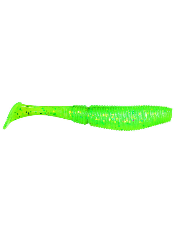 Приманка Sakura виброхвост Slit shad 75-3 043 chartreuse 1/15