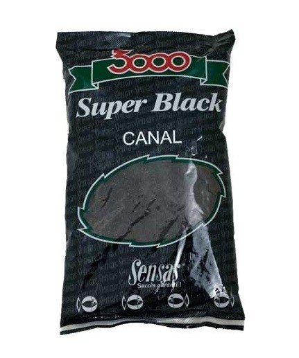 Прикормка Sensas 3000 1кг Super black canal  - фото 1