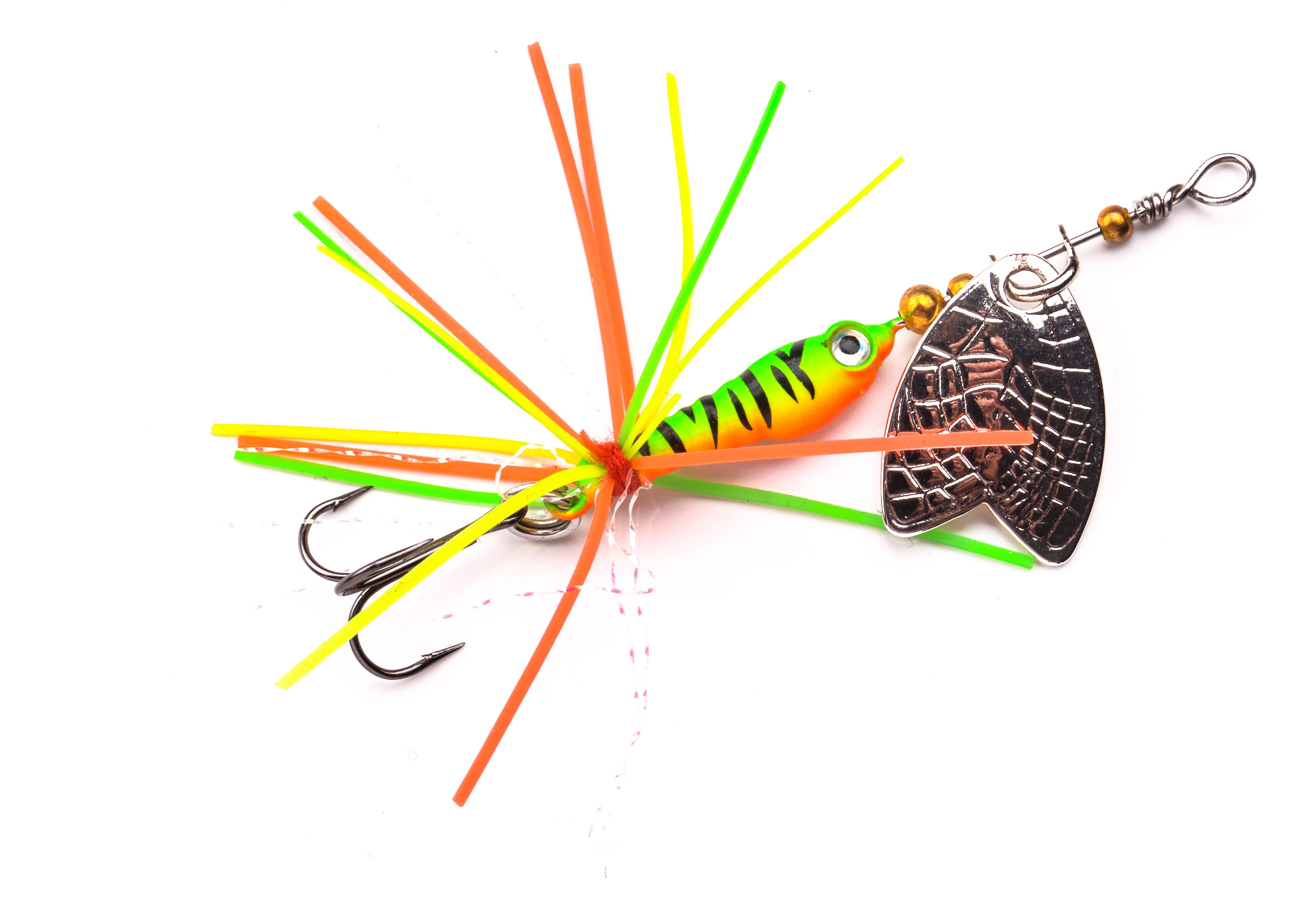 Блесна SPRO Larva Mayfly Spinner 5см 4гр firetiger - фото 1