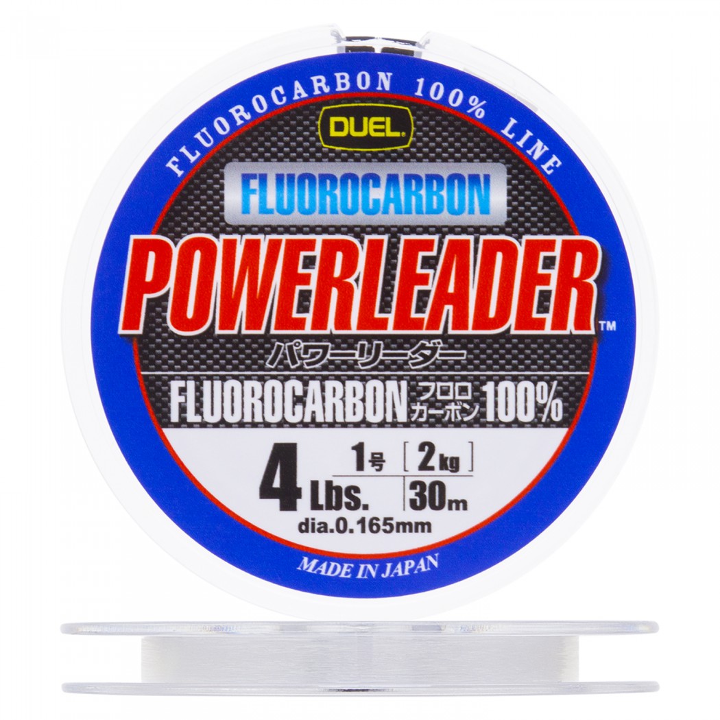 Леска Yo-Zuri Duel Hardcore Powerleader FC 30м clear 1,0-0,165мм - фото 1