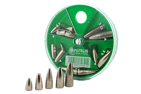 Набор грузил Nautilus Worm nickeles 5 cases 3-12гр
