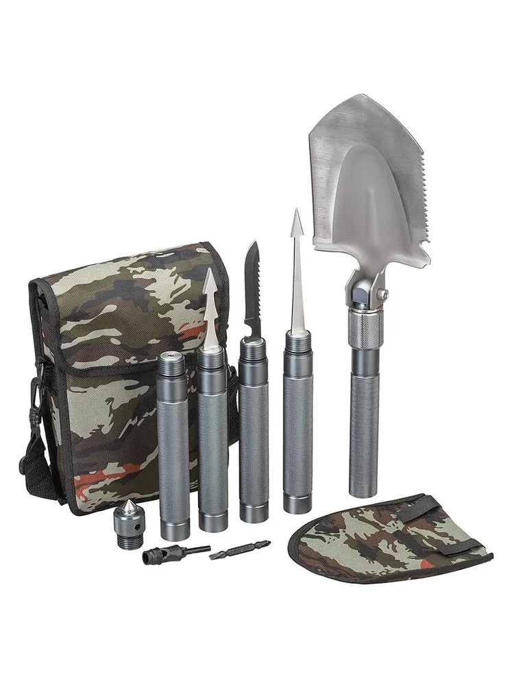 Лопата Helios складная многофункциональная 110см - фото 1