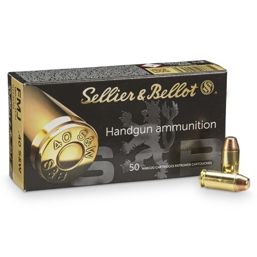 МП Патрон 40S&W Sellier&Bellot FMJ 11,7г 1/50 - фото 1