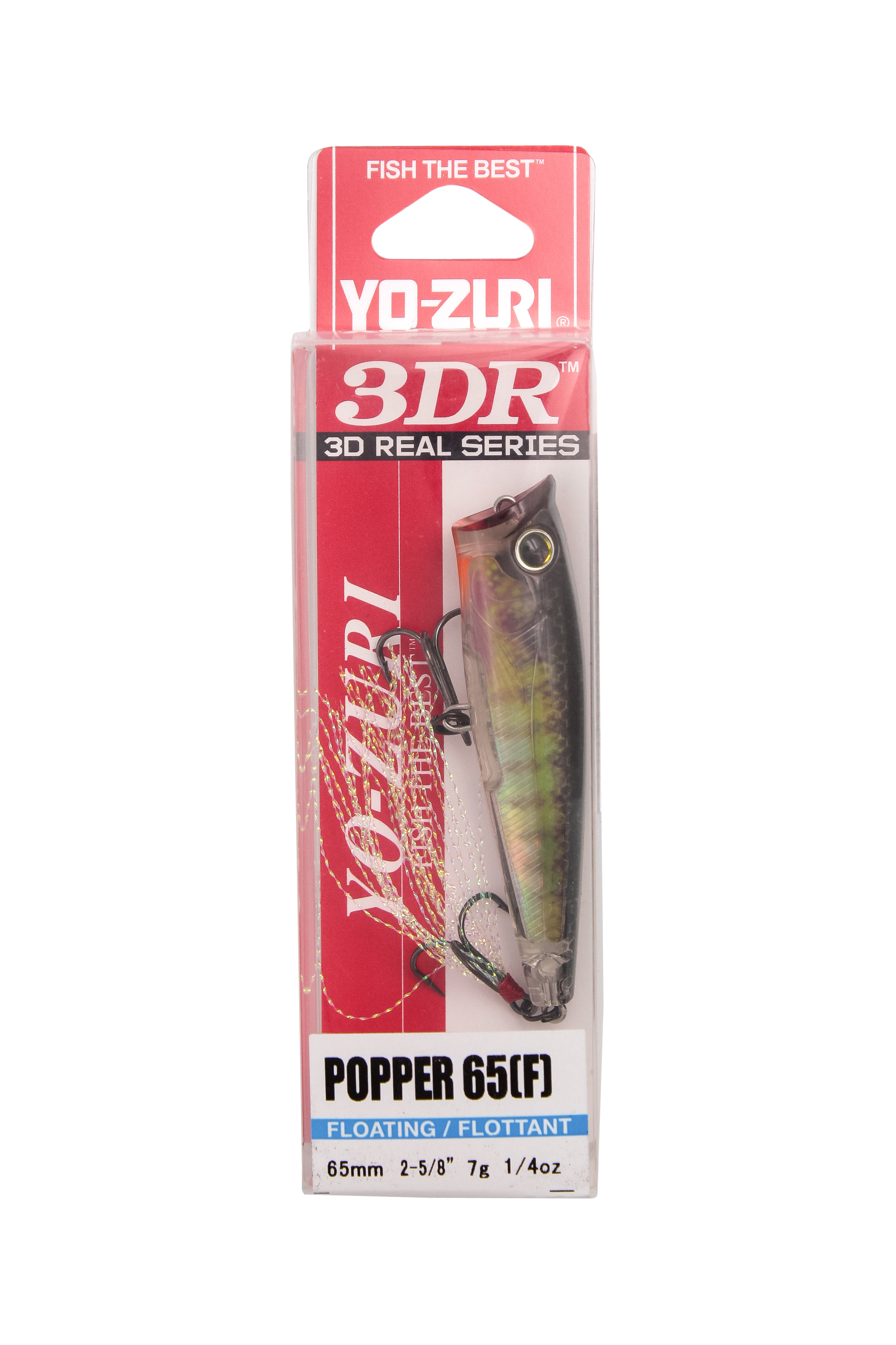 Воблер Yo-Zuri 3DR popper 65F R1304 RBG - фото 1