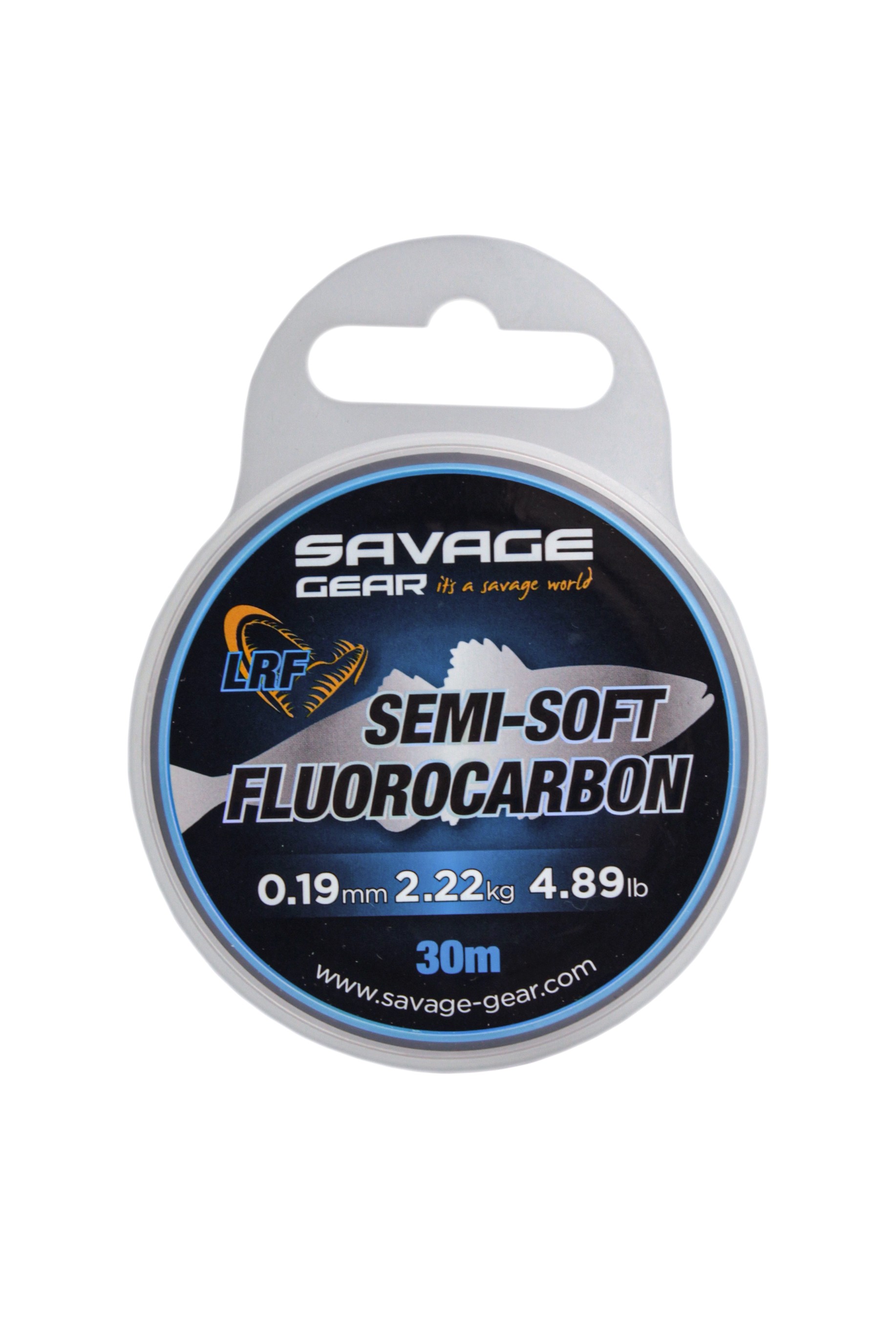 Леска Savage Gear Semi-soft fluorocarbon LRF 30м 0,19мм 2,22кг 4,89lbs clear - фото 1