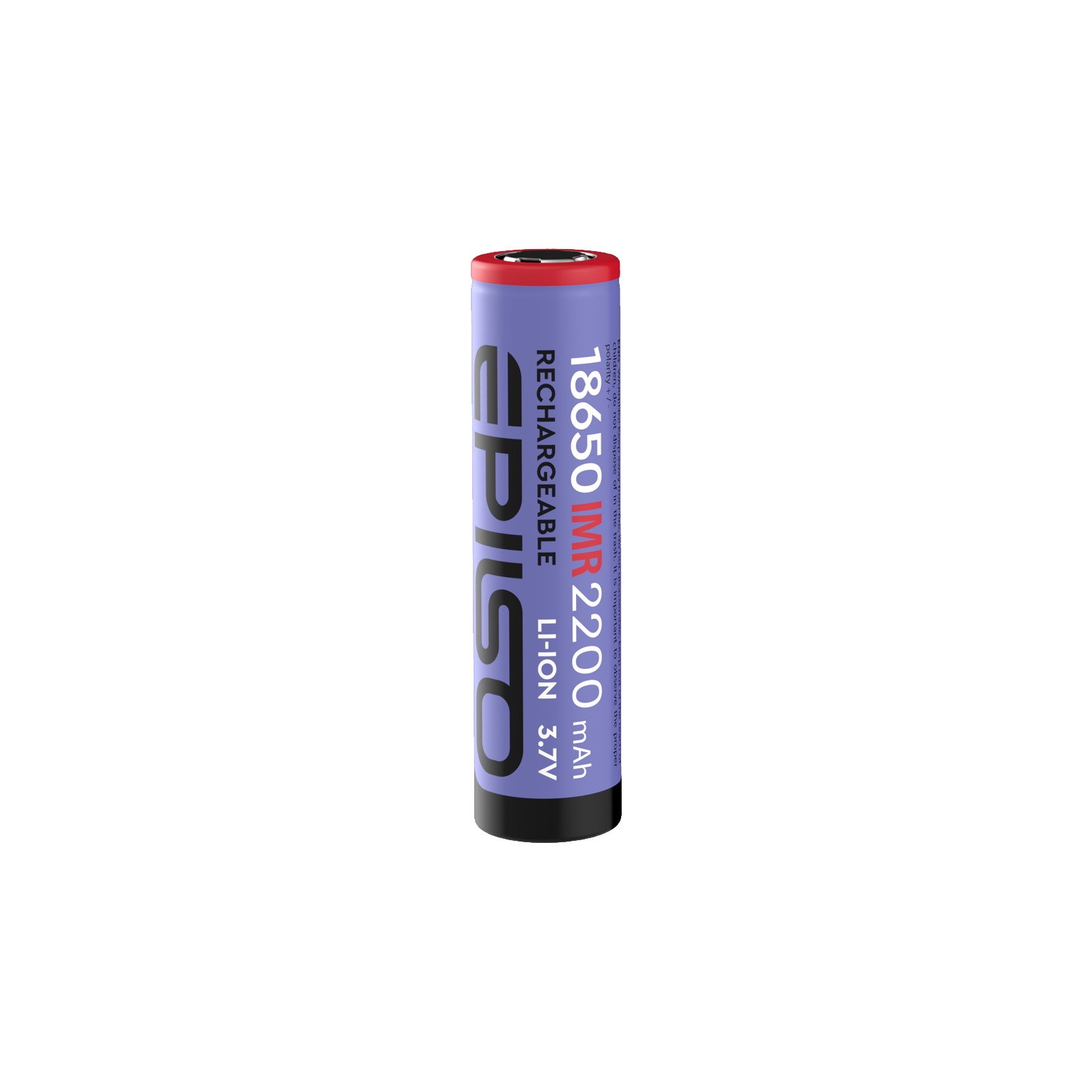 Аккумулятор Epilso 18650 2200mAh 3,7V 1pcs/bulk без защиты IMR,20A высокотоковые - фото 1