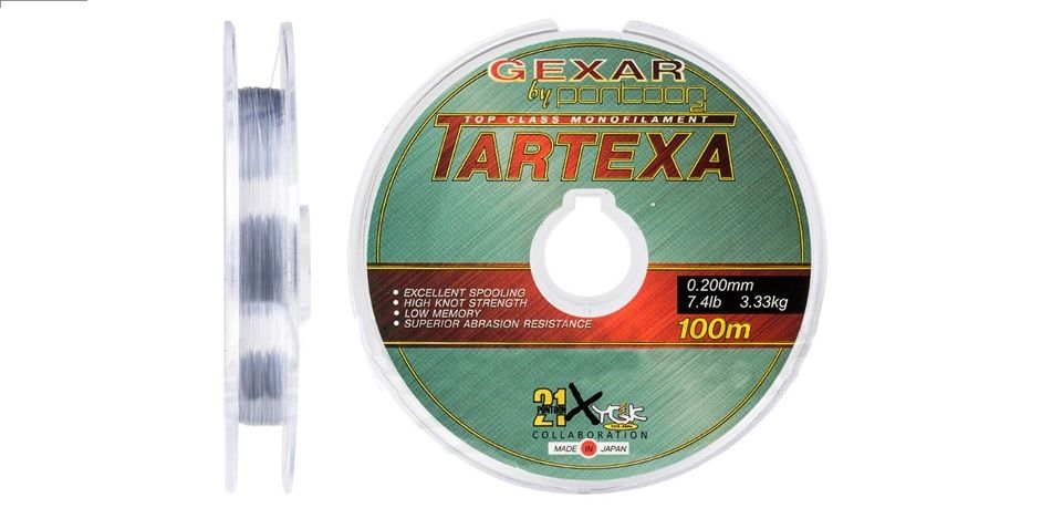 Леска Pontoon21 Gexar Tartexa 0.20мм 7.4lb 3.33кг светло-серая - фото 1