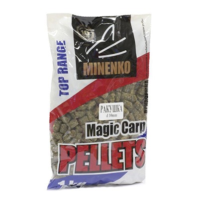 Пеллетс MINENKO Magic carp Ракушка 10мм 1кг - фото 1