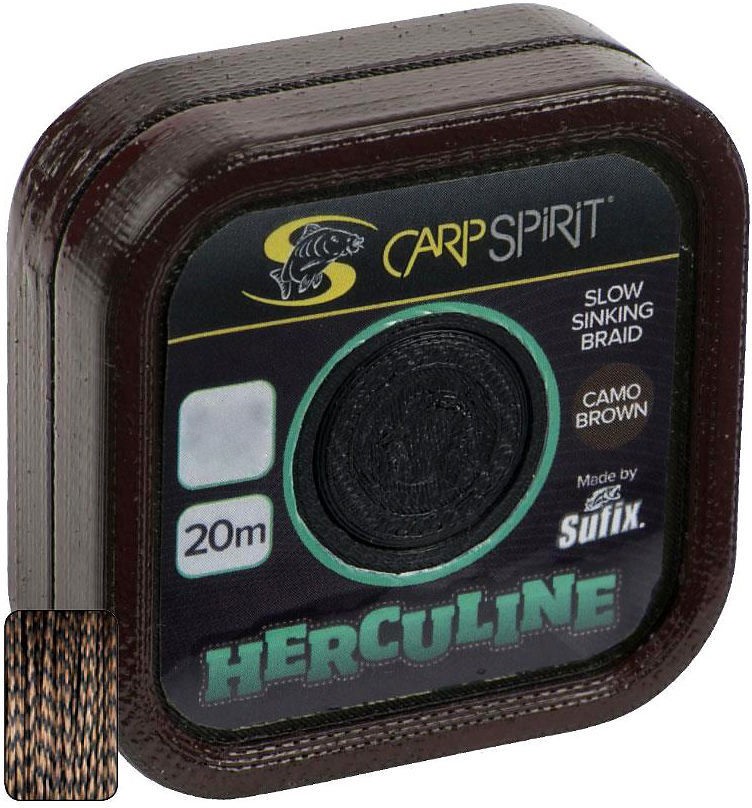 Поводковый материал Carp Spirit herculine braid 20м 15lb 6,8кг коричневый