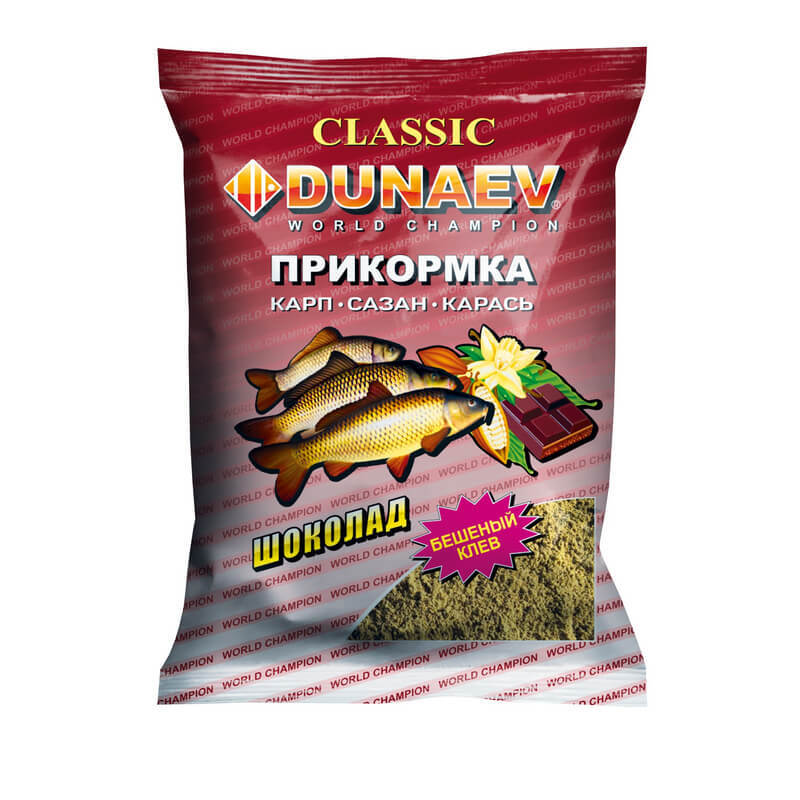 Прикормка Dunaev классика 0,9кг карп шоколад - фото 1