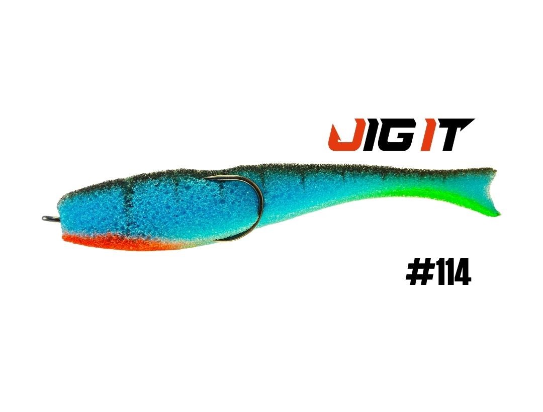 МП Поролоновая Рыбка Незацеп Jig It Пакет 5 шт 85 мм Цвет 114 - фото 1