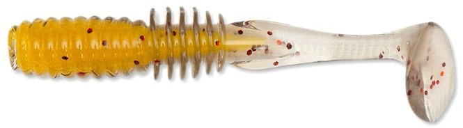 Приманка Megabass Rocky fry 2" vib tail smoke caramel core - фото 1