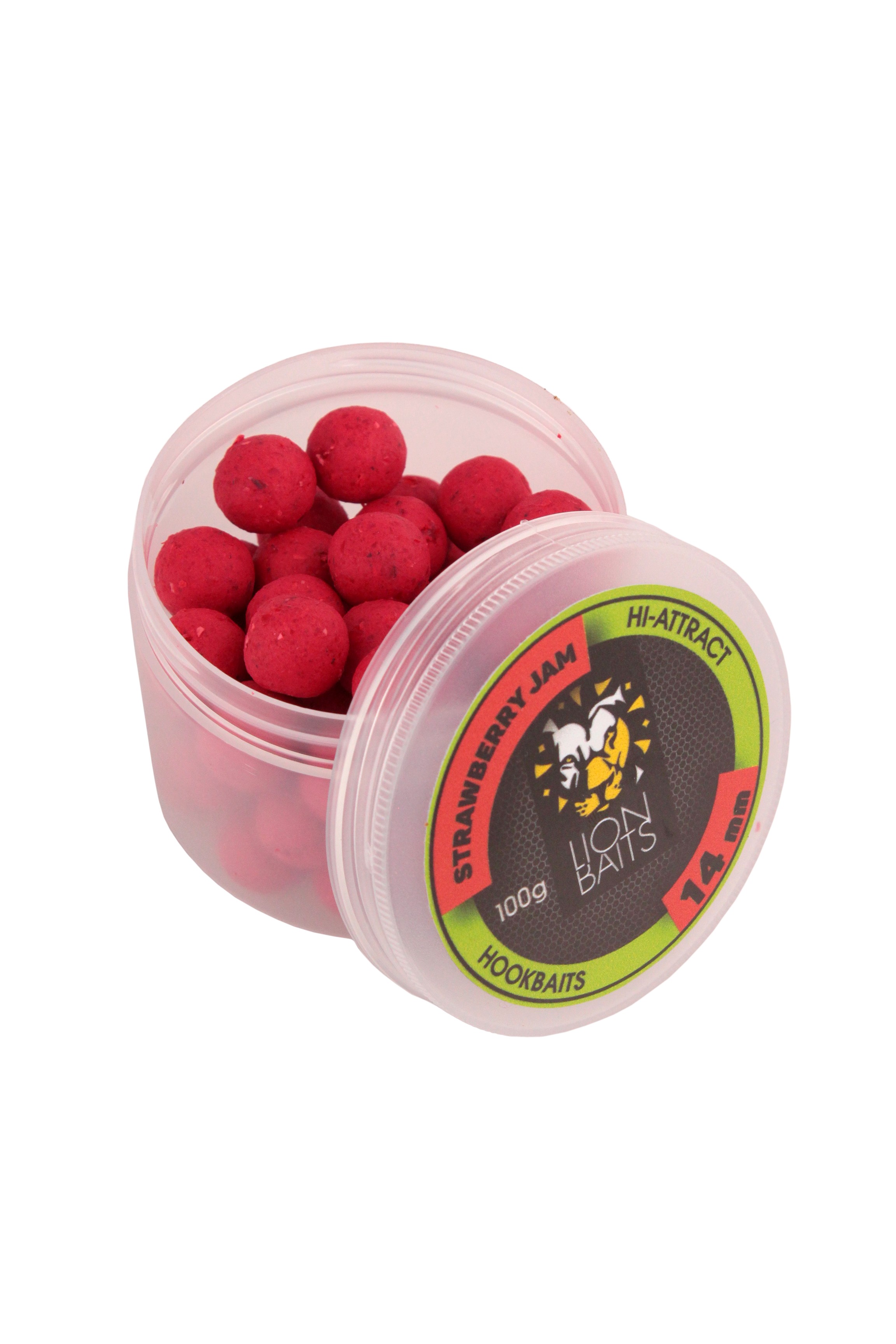 Бойлы Lion Baits Strawberry Jam в дипе 14мм 100гр - фото 1