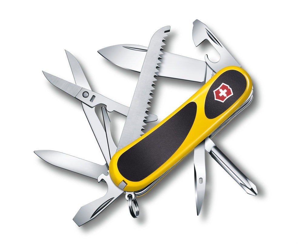 Нож Victorinox Evo Grip S18 85мм 15 функций желто-черный - фото 1
