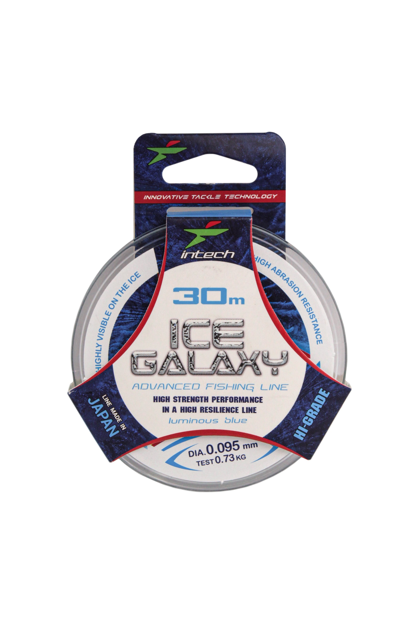 Леска Intech Galaxy Ice 30м 0.095мм 0.73кг голубая - фото 1