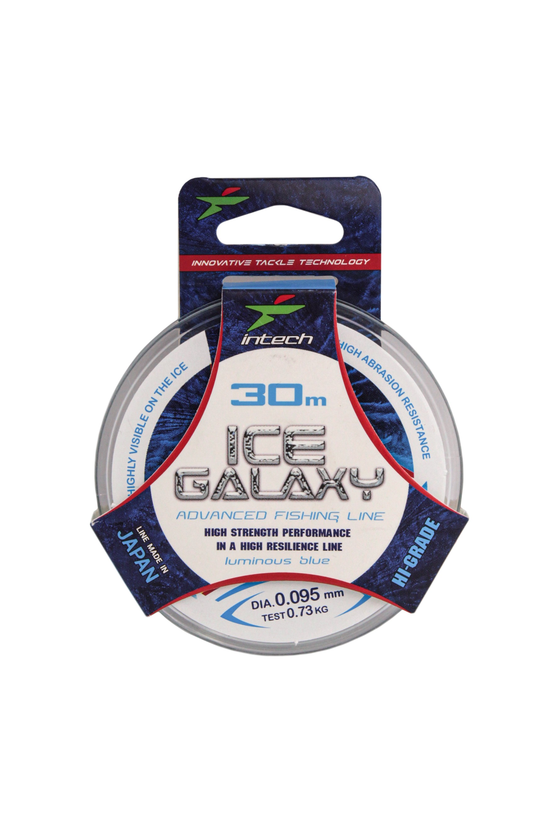 Леска Intech Galaxy Ice 30м 0.095мм 0.73кг голубая - фото 1