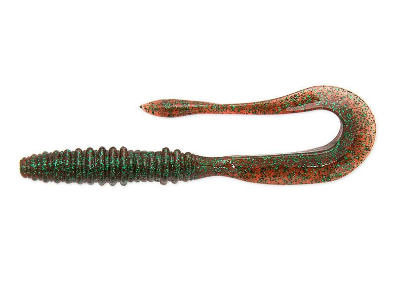 Приманка Keitech 2,5" Mad Wag Mini - Plum Green Flk. - фото 1