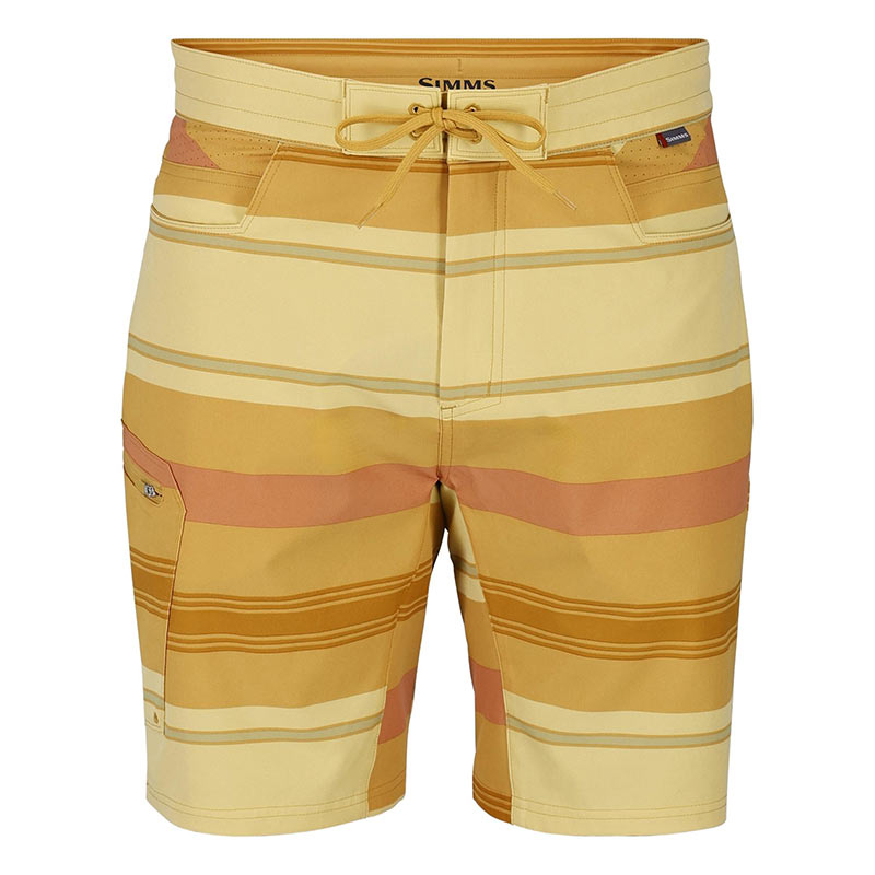 Шорты Simms Seamount Board Shorts Baltic Amber Stripe 30W  - фото 1