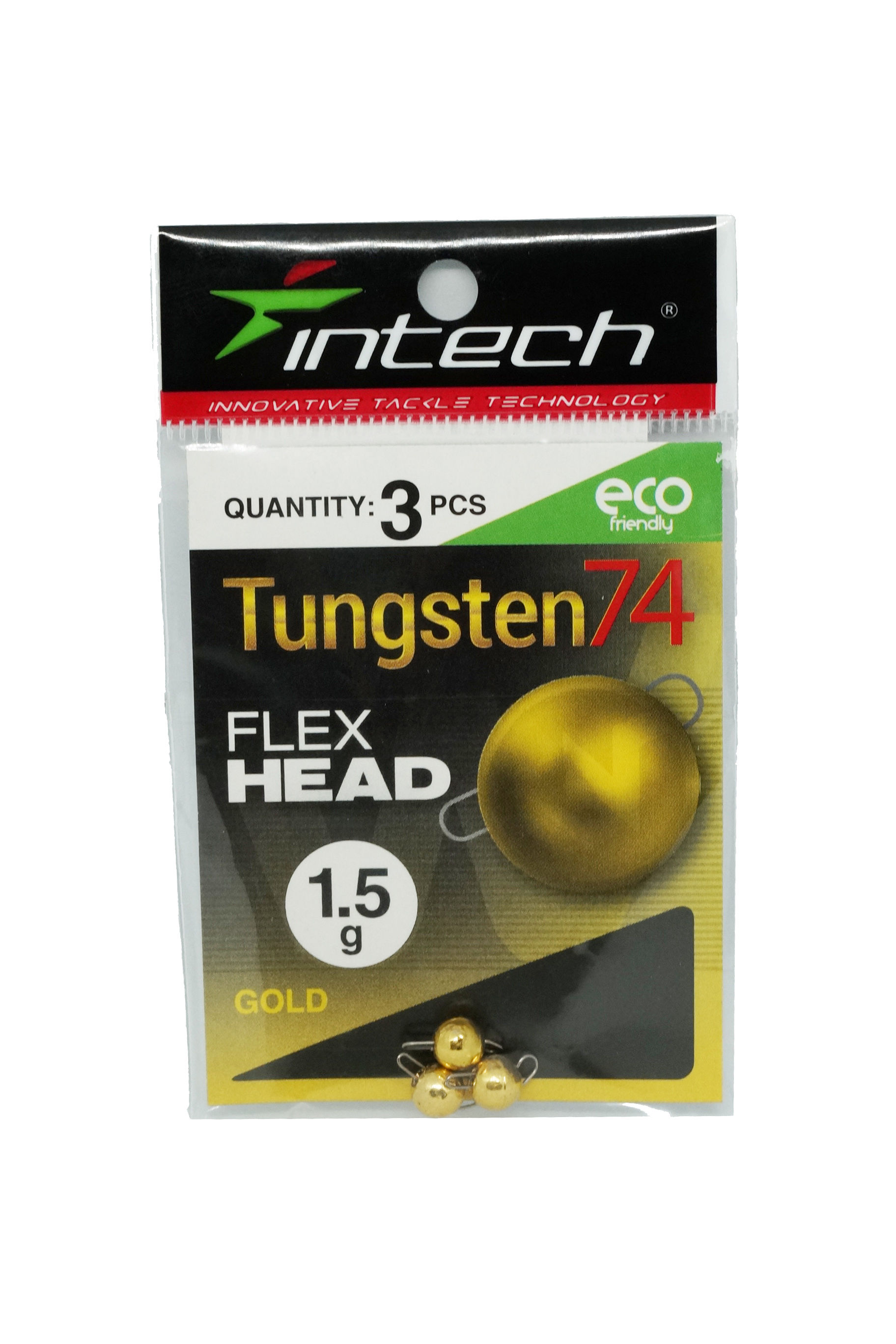 Груз Intech Tungsten 74 gold 1,5гр 3шт - фото 1
