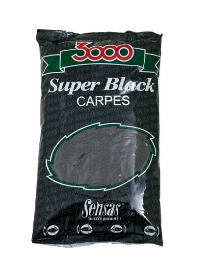 Прикормка Sensas 3000 1кг Super black carp  - фото 1