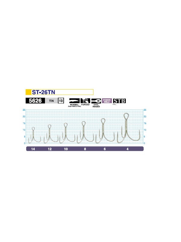 Крючки Owner тройник ST-26TN №14 - фото 1